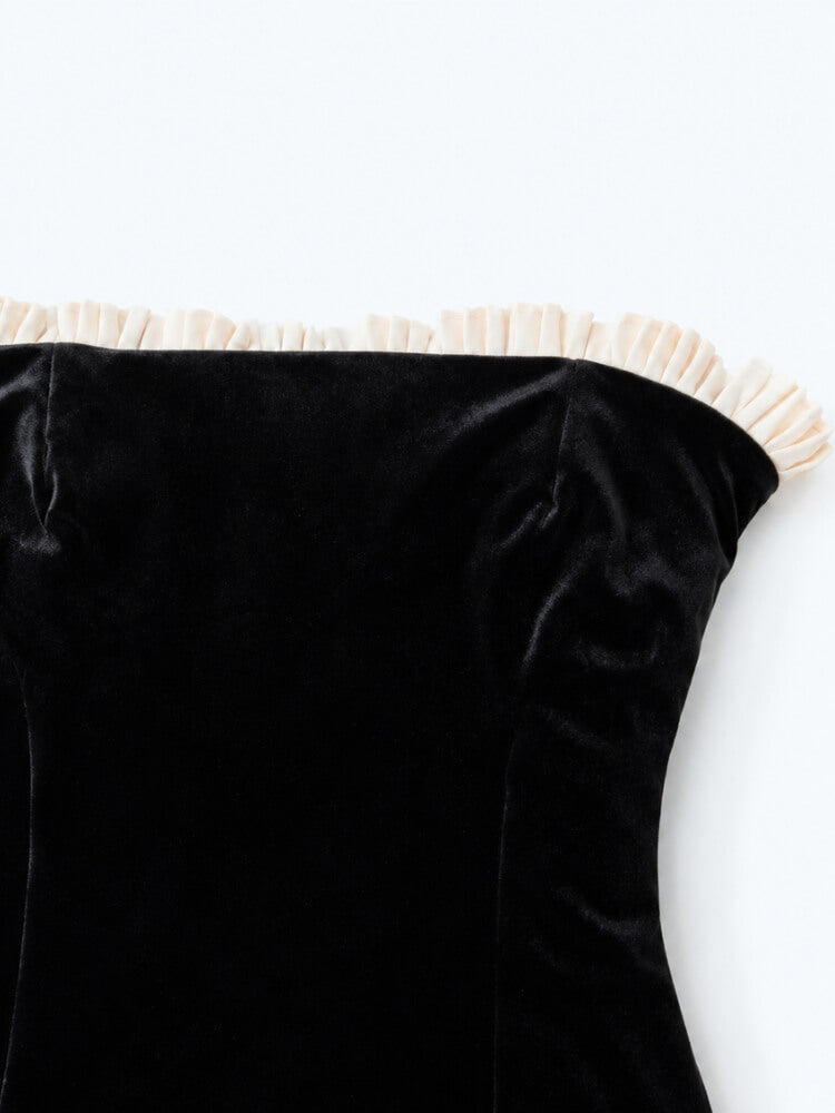 Y2K Velvet Corset Dress