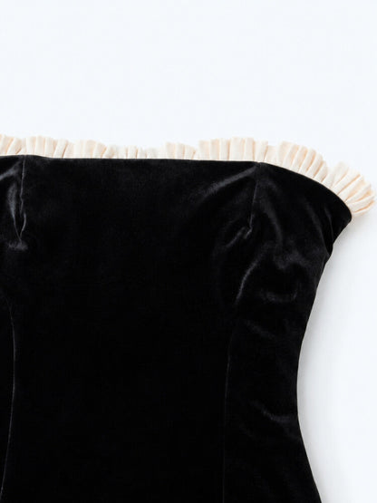 Y2K Velvet Corset Dress