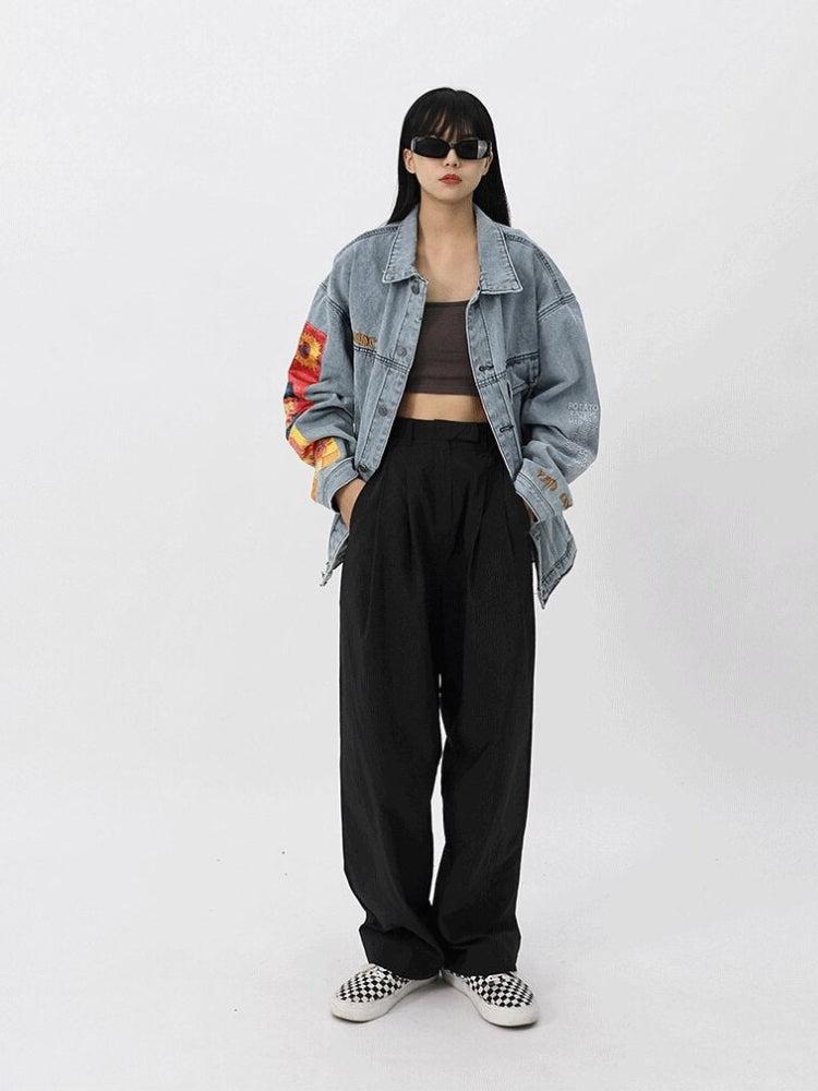 Y2K Vincent Van Gogh Denim Jacket