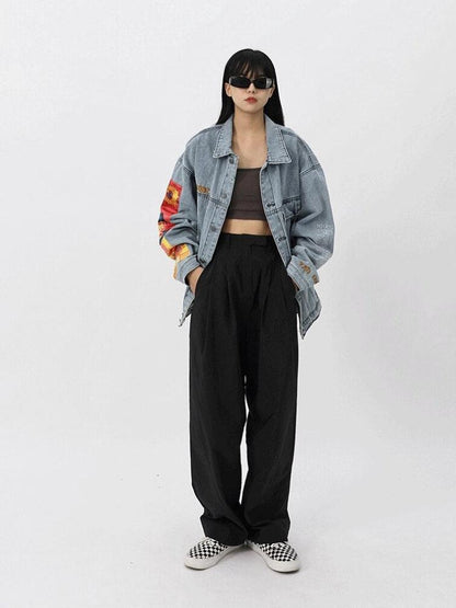 Y2K Vincent Van Gogh Denim Jacket