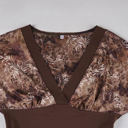 Y2K Vintage Deep V Top