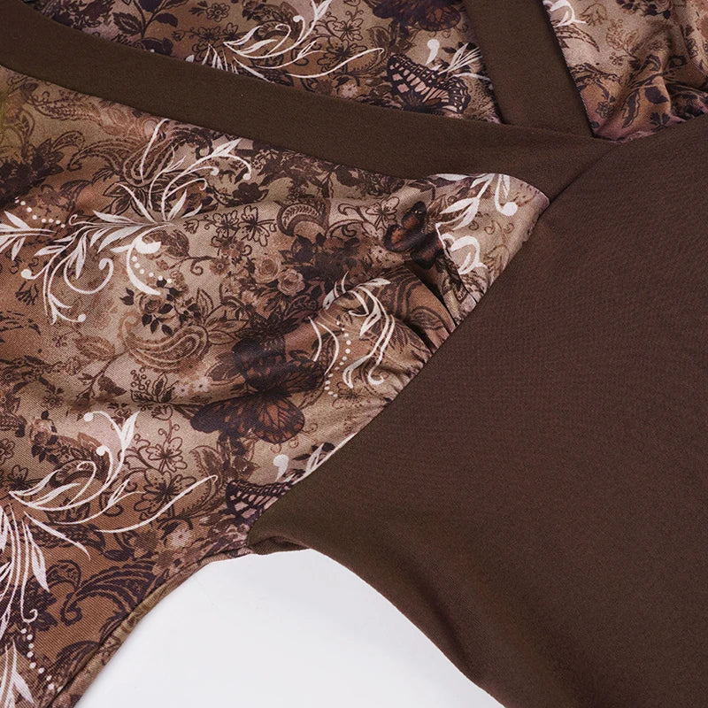 Y2K Vintage Deep V Top