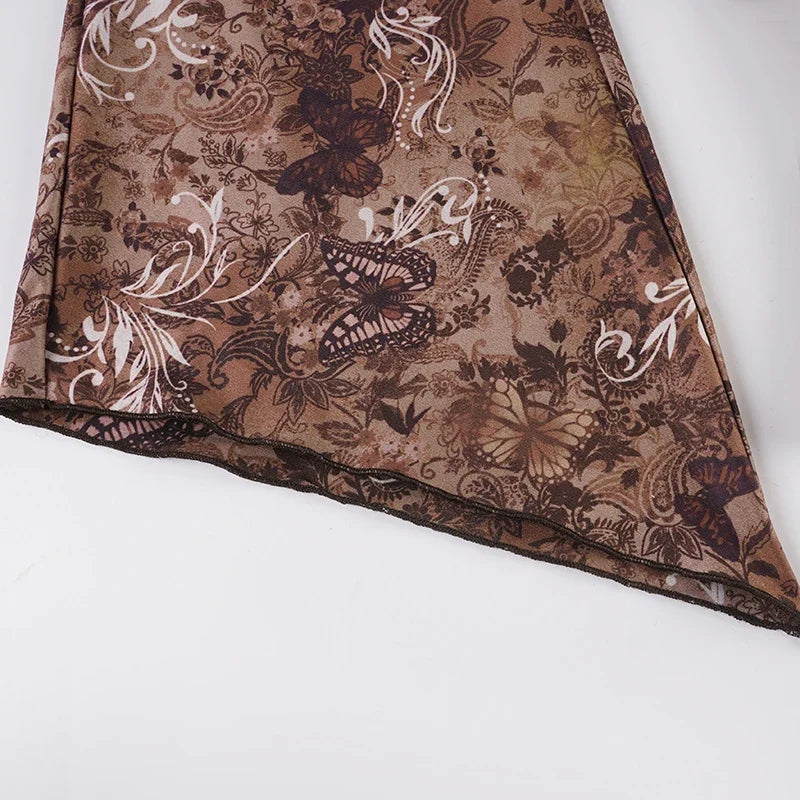 Y2K Vintage Deep V Top