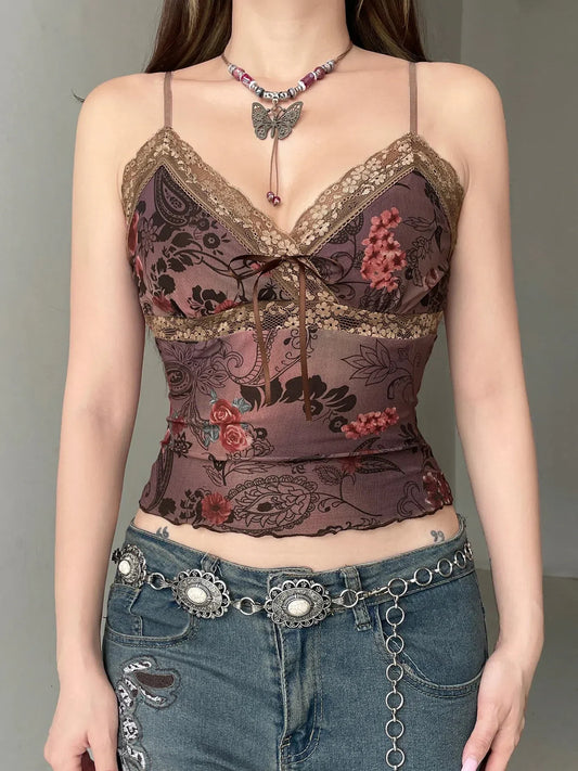 Vintage Floral Blouse