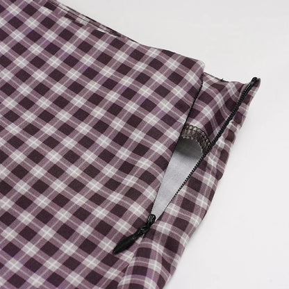 Y2K Vintage Gingham Maxi Skirt