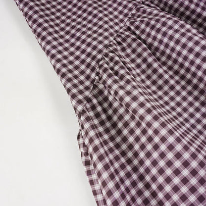 Y2K Vintage Gingham Maxi Skirt
