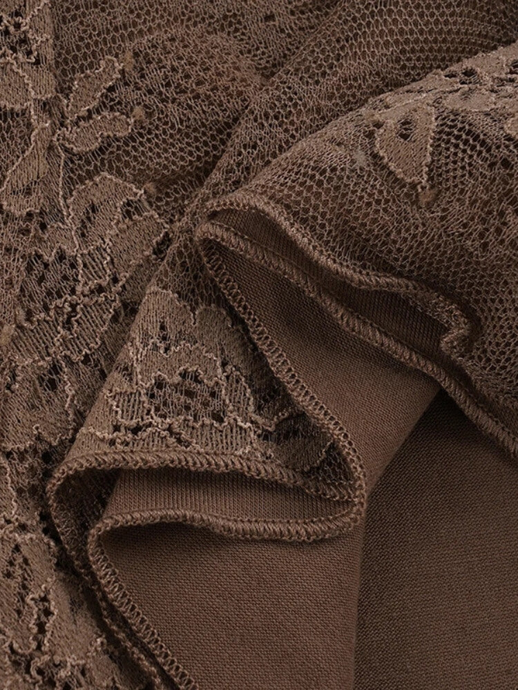 Y2K Vintage Lace Top