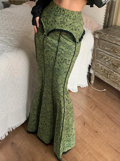 Y2K Vintage Maxi Skirt