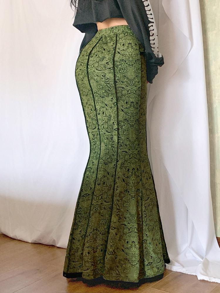 Y2K Vintage Maxi Skirt