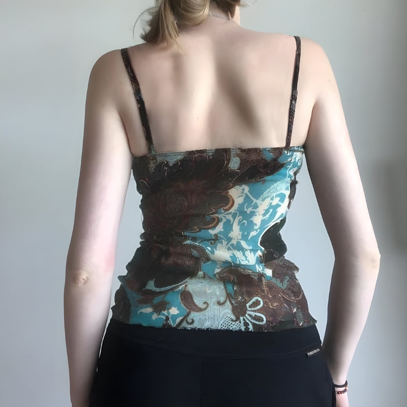 Vintage Mesh Crop Top