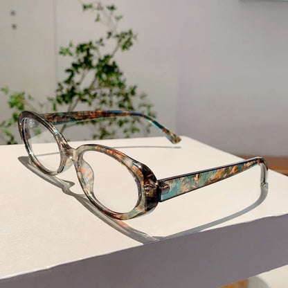 Y2K Vintage Oval Frame Glasses