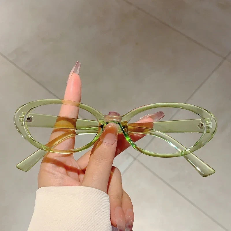 Y2K Vintage Oval Frame Glasses