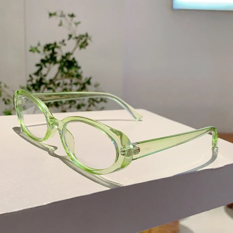 Y2K Vintage Oval Frame Glasses