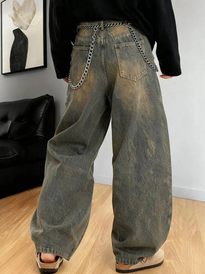 Y2K Vintage Washed Baggy Jeans
