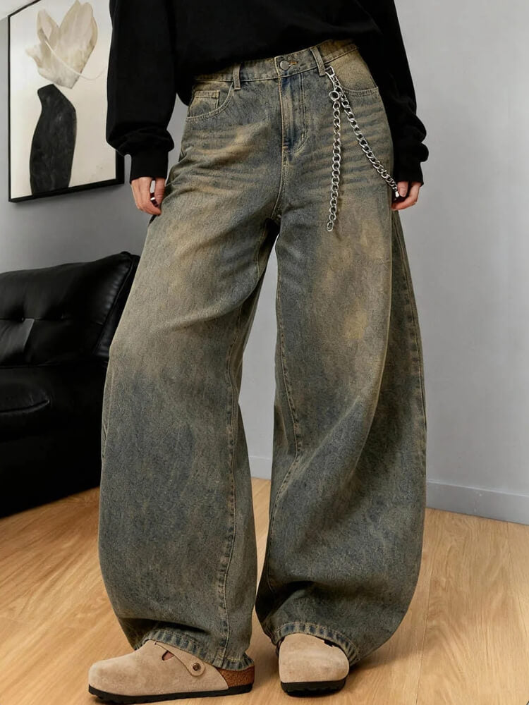 Y2K Vintage Washed Baggy Jeans