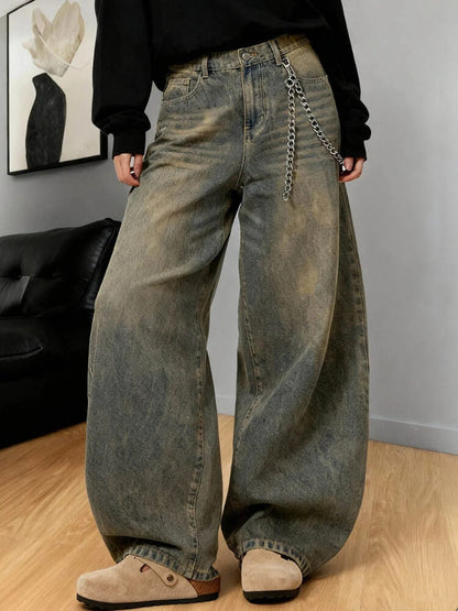 Y2K Vintage Washed Baggy Jeans