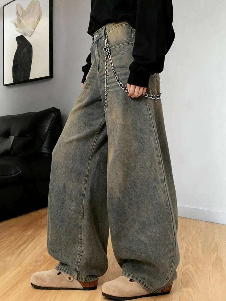 Y2K Vintage Washed Baggy Jeans