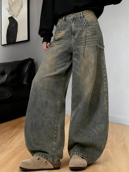 Y2K Vintage Washed Baggy Jeans