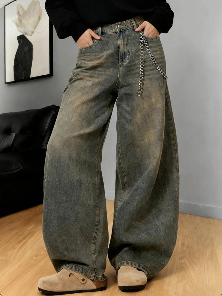 Y2K Vintage Washed Baggy Jeans