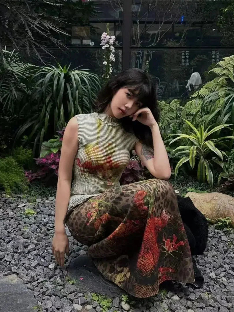 Y2K Waffle Knit Tank Top