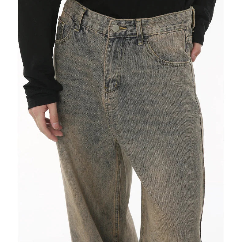 Y2K Washed Denim Baggy Jeans