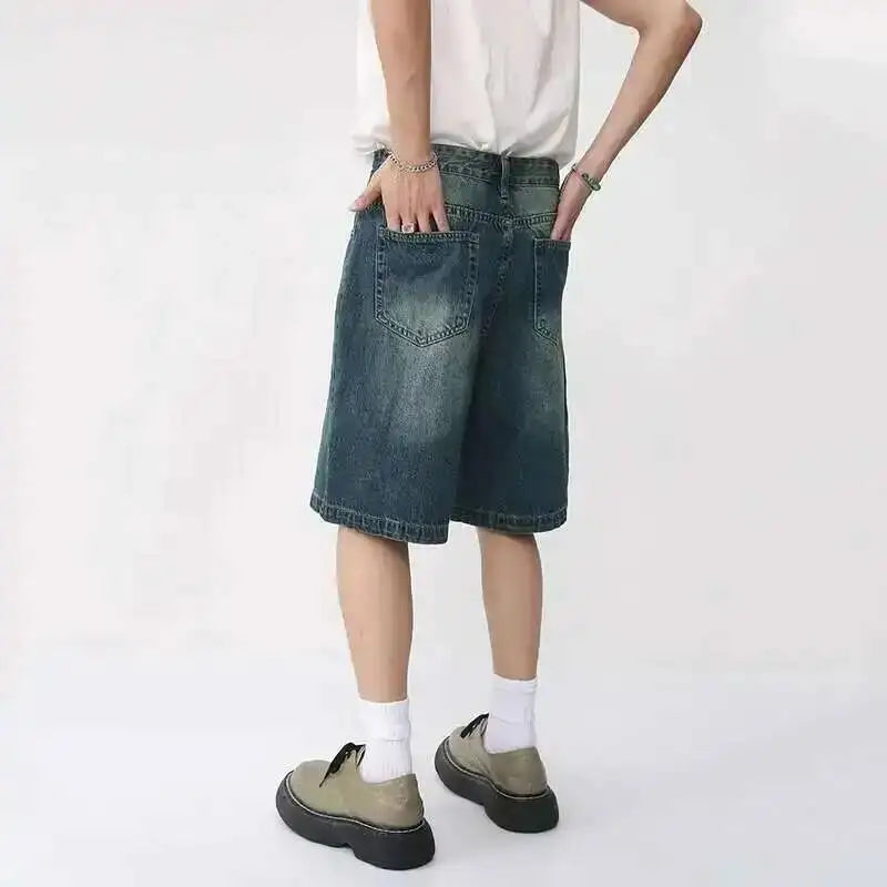 Y2K Washed Denim Shorts