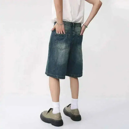 Y2K Washed Denim Shorts