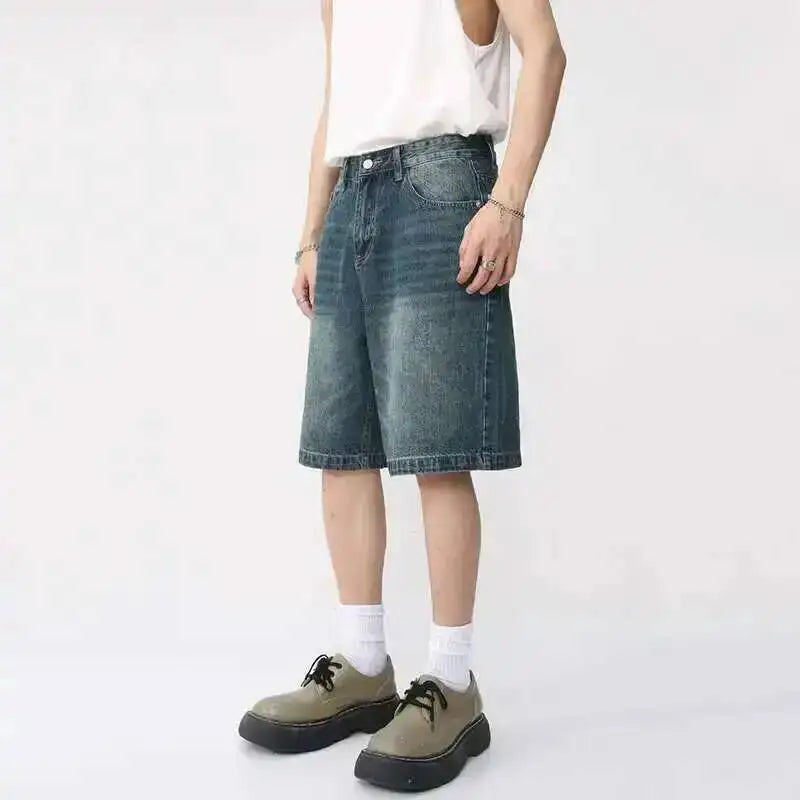 Y2K Washed Denim Shorts
