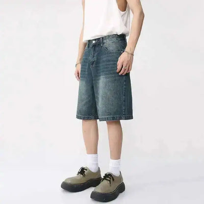 Y2K Washed Denim Shorts