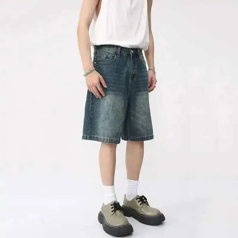 Y2K Washed Denim Shorts