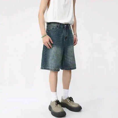 Y2K Washed Denim Shorts