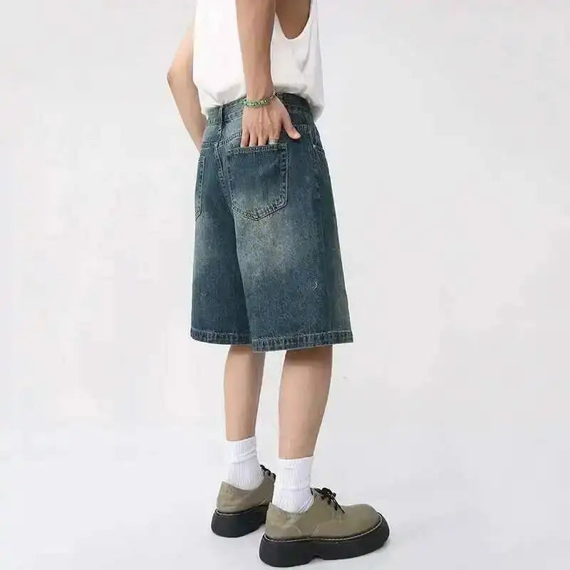 Y2K Washed Denim Shorts