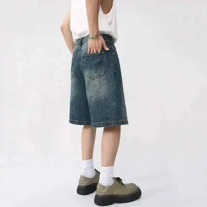 Y2K Washed Denim Shorts