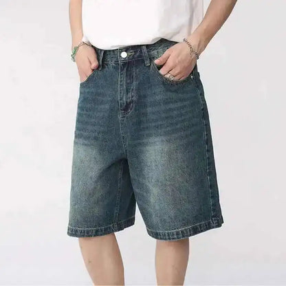 Y2K Washed Denim Shorts