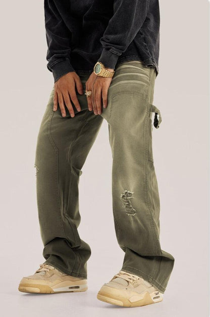 Y2K Washed Distressed Jeans