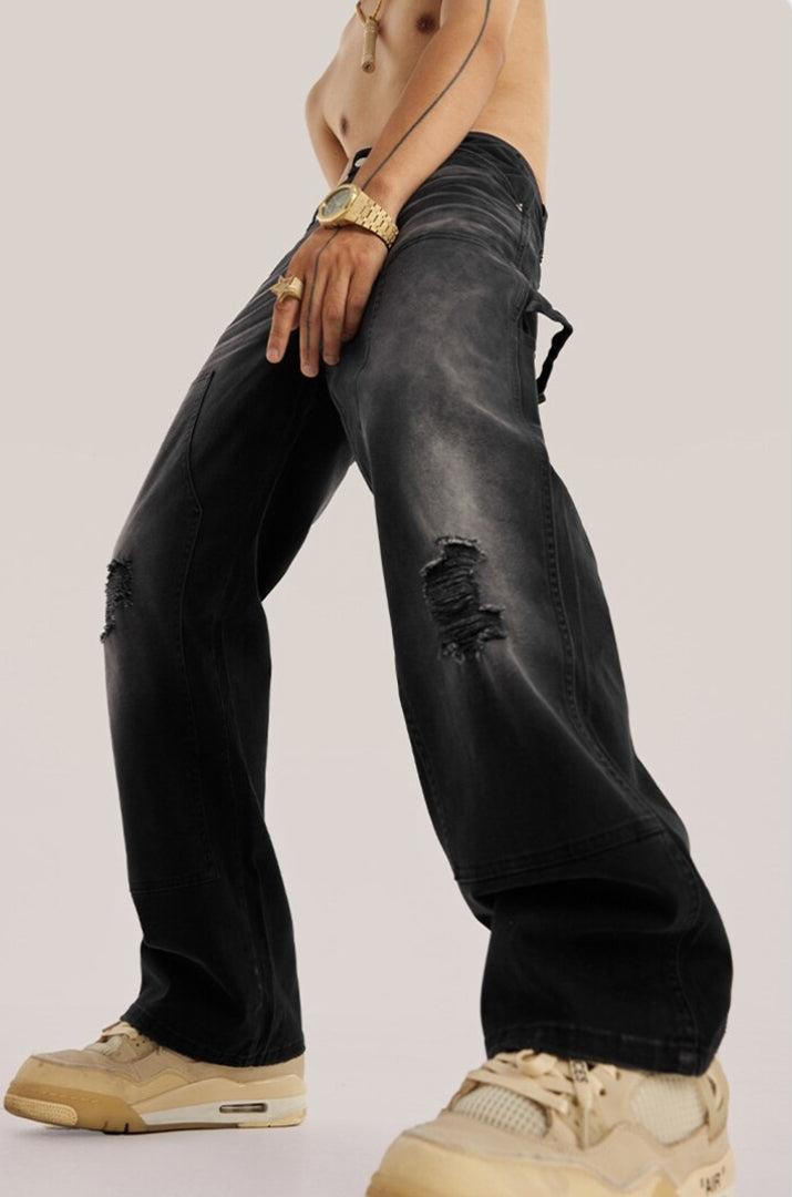 Y2K Washed Distressed Jeans