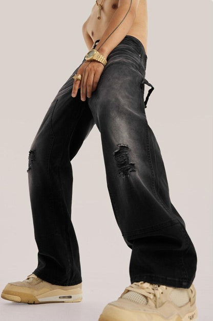 Y2K Washed Distressed Jeans
