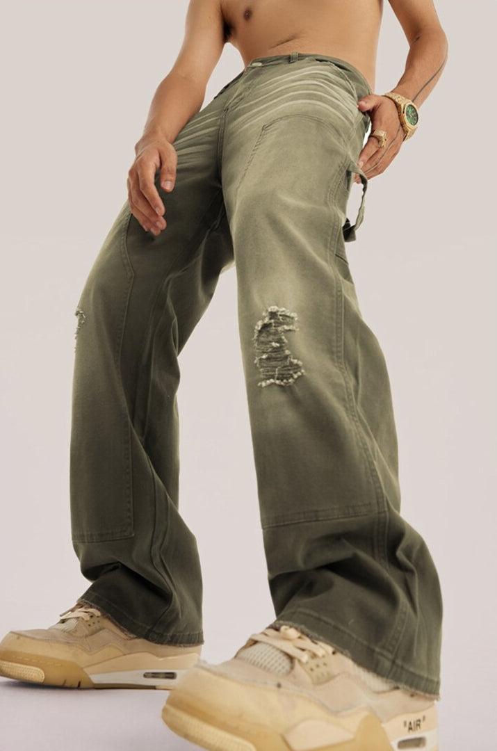 Y2K Washed Distressed Jeans