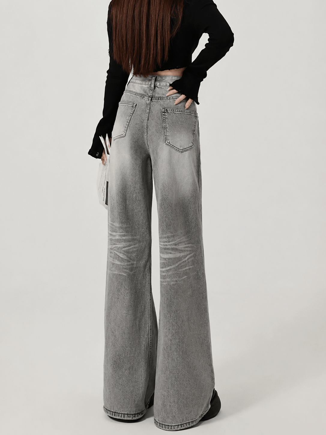 Y2K Washed Wide Leg Jeans