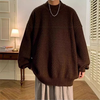 Y2K Wavy Knit Sweater