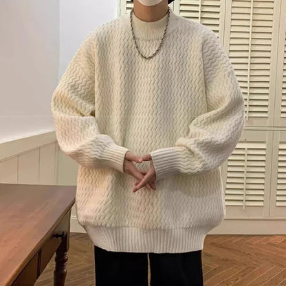 Y2K Wavy Knit Sweater