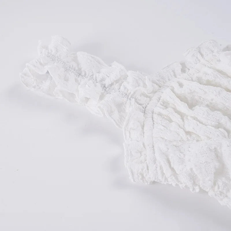 Y2K White Lace Mini Dress