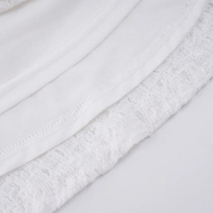 Y2K White Lace Mini Dress