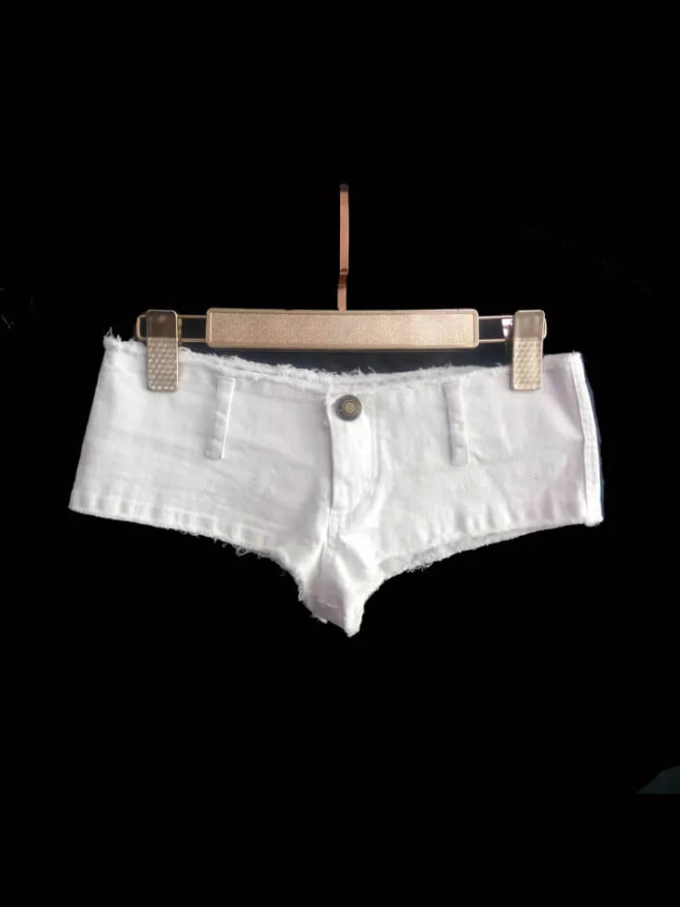 Y2K White Micro Shorts