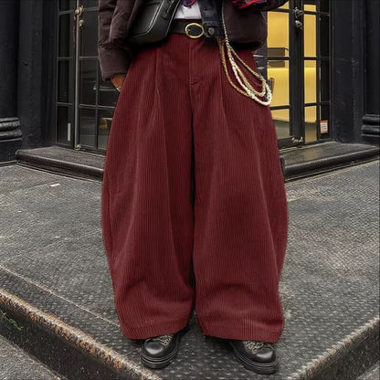 Y2K Wide Leg Corduroy Pants
