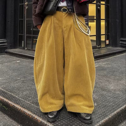 Y2K Wide Leg Corduroy Pants