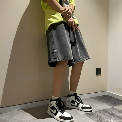 Y2K Wide Leg Wash Shorts