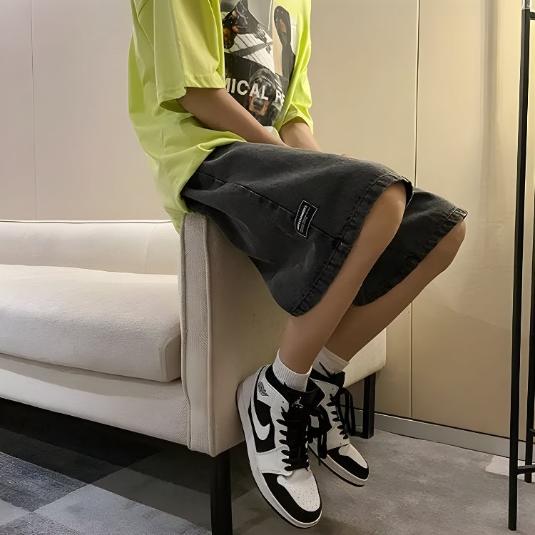 Y2K Wide Leg Wash Shorts