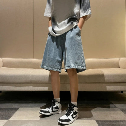 Y2K Wide Leg Wash Shorts