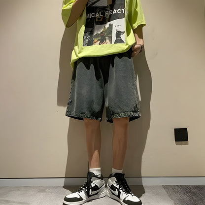 Y2K Wide Leg Wash Shorts